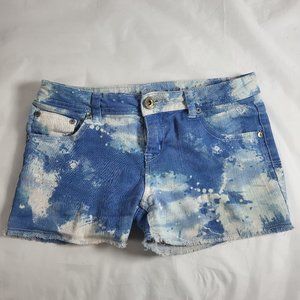 Justice Premium Jeans Tie Dye  Denim Shorts Size 16R